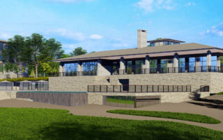 The Summit Club, clubhouse rendering, Westchester County