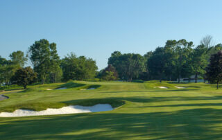 beautiful golf hole in Westchester County